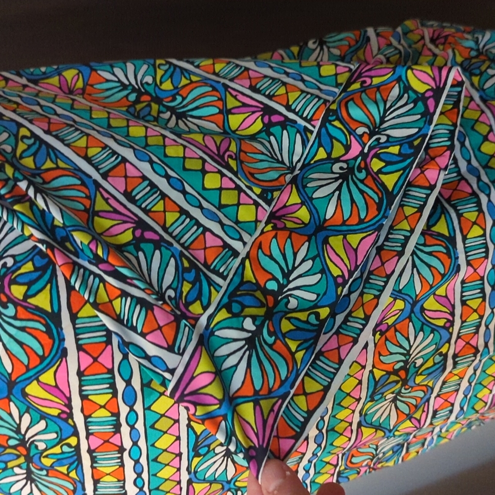 Trina Turk dress - cover up  tunic- neon pattern! Sexy! - Picture 4 of 5